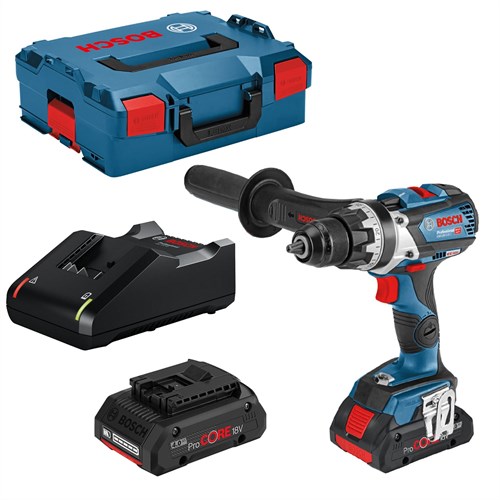 Bosch professional gsr 18v-110 c accu schroefboormachine 18v 4.0ah in l-boxx - 06019g010a