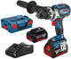Bosch blauw gsr 18v-110 c - 18v li-ion accu boor- schroefmachine set (2x5.0ah accu) in l-boxx - 06019g010c