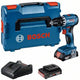 Bosch blauw bosch professional gsr 18v-45 accu schroefboormachine 18v 2.0ah in l-boxx - 06019k3203