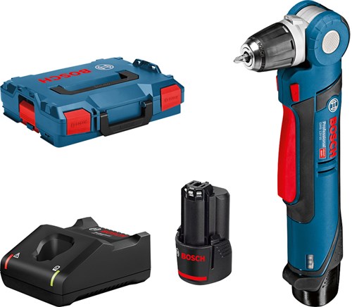 ギャラリービューアに画像をロードする, Bosch blauw gwb 12v-10 | accu haakse boormachine 12v in l-boxx 102 (2x 2.0ah accu + lader) - 0601390908
