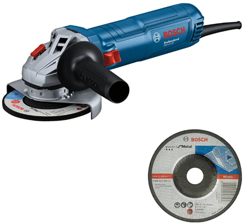 Afbeelding laden in galerijviewer, Bosch professional gws 12-125 haakse slijper 125mm 1200w + doorslijpschijf - 06013a6100
