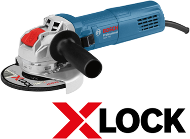 Bosch blauw gwx 750-125 haakse slijper | x-lock | 125mm | 750w - 06017c9100