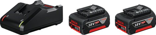 Load image into Gallery viewer, Bosch blauw starterset 18v met 2 accu's 18v 4.0ah + lader gal 18 v-40 - 1600a019s0
