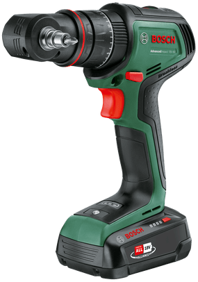 Bosch groen advancedimpact 18v-80 quicksnap | accu klopboormachine | 82 nm | incl. accessoires | 2x 18 v li-ion accu's (2,5 ah 4.0 ah) + oplader | in koffer - 06039e2104