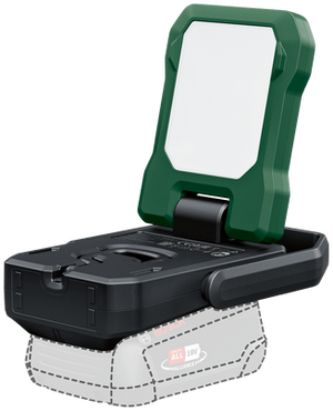 Bosch groen bosch home and garden easyspotlight 18v-400 led-accuwerklamp