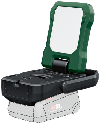 Bosch groen bosch home and garden easyspotlight 18v-400 led-accuwerklamp
