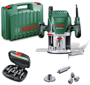 Bosch groen pof 1400 ace bovenfrees | 1400w | + 6-delige frezenset - 060326c801