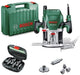 Bosch groen pof 1400 ace bovenfrees | 1400w | + 6-delige frezenset - 060326c801