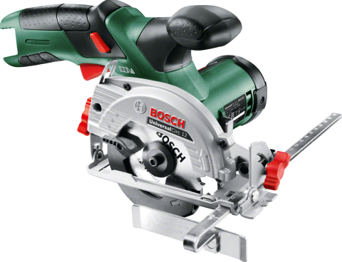 Bosch groen bosch universalcirc 12 accu cirkelzaag - inclusief zaagblad - losse body (geleverd zonder 12 v accu en lader)