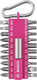Bosch accessoires bosch schroefbitset | roze | met karabijnhaak | 21-delig - 2607012000