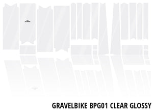 Unleazhed unscratch - gravelbike frame protection film bpg01 clear