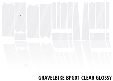 Unleazhed unscratch - gravelbike frame protection film bpg01 clear