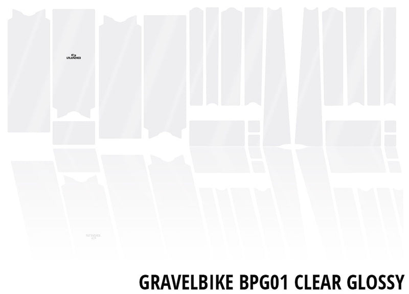 Load image into Gallery viewer, Unleazhed unscratch - gravelbike frame protection film bpg01 clear
