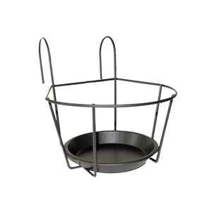 Esschert design balkonpothanger grijs s 17,3x24x17,6cm