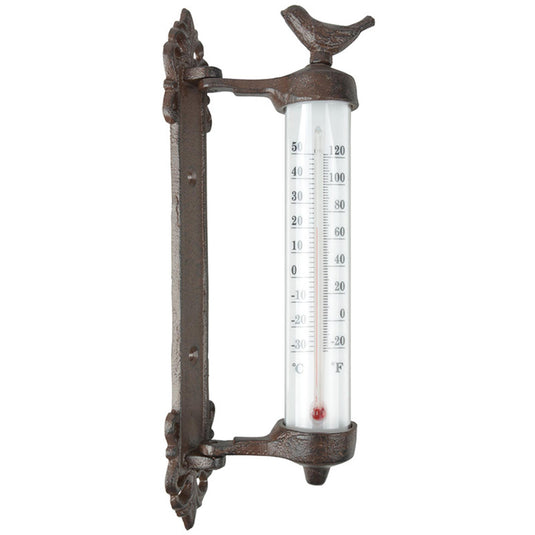 Esschert design wandthermometer vogel
