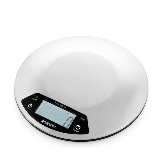 Brabantia keukenweegschaal matt steel