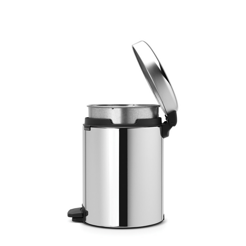 Chargez l'image dans la visionneuse de la galerie, Abi brabantia pedaalemmer newicon 5 liter brilliant steel metalen binnenemmer

