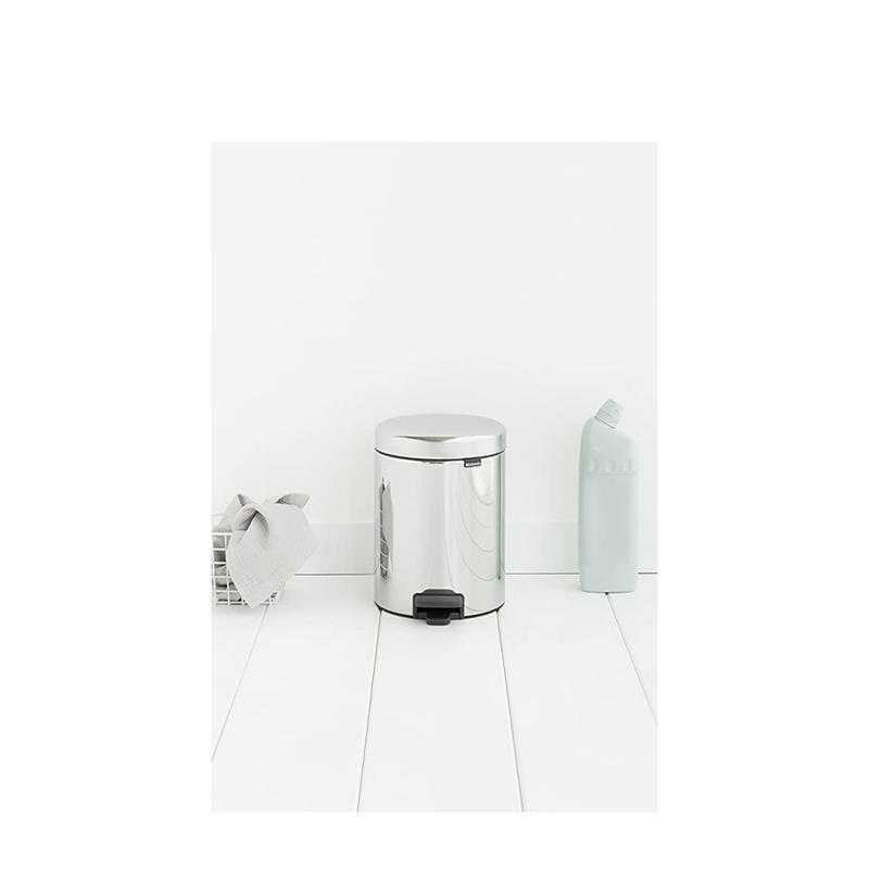 Chargez l'image dans la visionneuse de la galerie, Brabantia pedaalemmer newicon 5 liter brilliant steel
