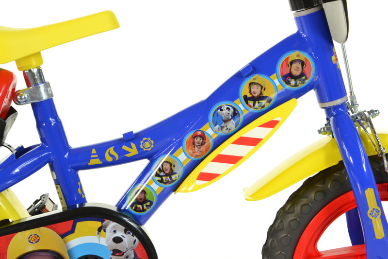 Load image into Gallery viewer, Dino brandweerman sam 12 inch 21 cm jongens doortrapper blauw
