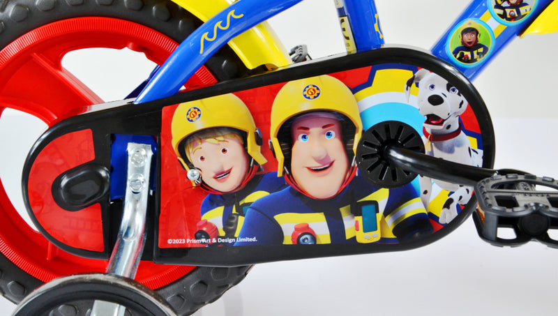 Load image into Gallery viewer, Dino brandweerman sam 12 inch 21 cm jongens doortrapper blauw
