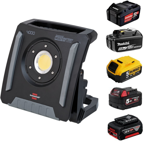 Afbeelding laden in galerijviewer, Brennenstuhl 1173140400 | multi batterij led bouwlamp | 4000 ma | 4500 lm | ip65 | zonder accu - 1173140400
