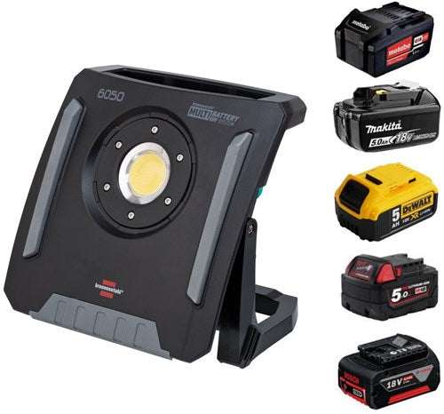 Brennenstuhl 1173140600 | multi batterij led bouwlamp | hybride | 6050 mh | 6200 lm | ip65 | zonder accu - 1173140600