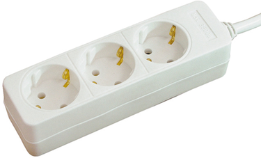 Brennenstuhl 3-voudige stopcontacten wit 1,4 m h05vv-f 3g1,5 - 1150620015