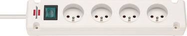Brennenstuhl bremounta stekkerdoos | 4-voudig | wit | 1,5m h05vv-f 3g1,5 | met schakelaar | fr be - 1150651124
