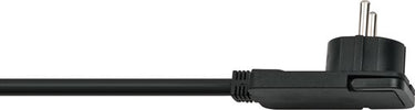 Brennenstuhl comfort-line plus stekkerdoos met platte stekker 4-voudig zwart 2m h05vv-f 3g1,5 - 1153100100