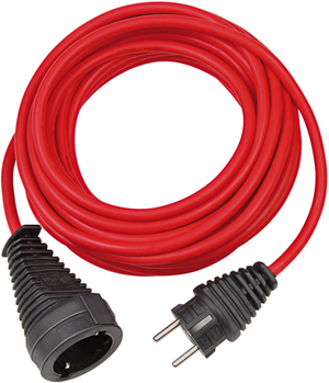 Brennenstuhl kwaliteits kunststof verlengsnoer | 5m | rood | h05vv-f 3g1,5 fr - 1167454
