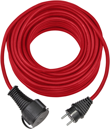Brennenstuhl kwaliteitsrubber verlengkabel | ip44 | 25m | rood | h05rr-f 3g1.5 - 1161860