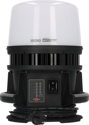 Brennenstuhl professional multi battery led 360° hybride bouwlamp 12050 mh (compatibel met 18v batterijen van 10 verschillende fabrikanten, 5m rn kabel, ip54, perfecte all-round verlichting, zonder batterij, engineered in germany)