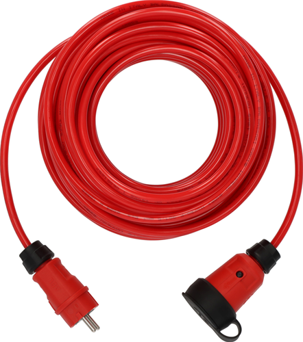 Brennenstuhl professional verlengkabel | vq 2100 | ip44 | 25m | rood | h07bq-f 3g1,5 - 9161250210