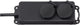 Brennenstuhl stopcontactverdeler ip44 2-voudig zwart 2m h07rn-f 3g1,5 - 1159930