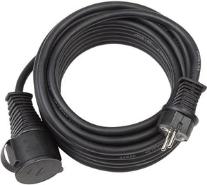 Brennenstuhl verlengkabel ip44 voor buiten (25 m kabel, h07rn-f 3g1,5, voor buitengebruik en gebruik op bouwplaatsen) zwart