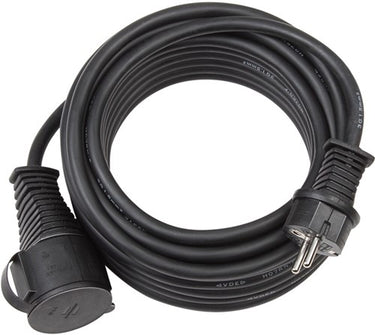 Brennenstuhl verlengkabel ip44 voor buiten (25 m kabel, h07rn-f 3g1,5, voor buitengebruik en gebruik op bouwplaatsen) zwart
