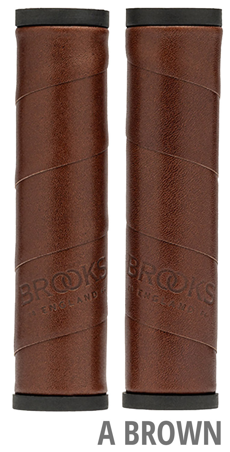 Load image into Gallery viewer, Brooks willow leather grips | honey
