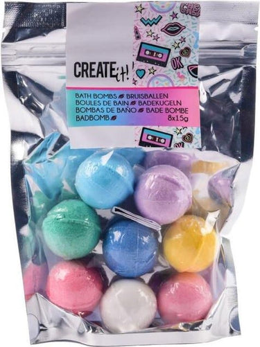Van der meulen create it! beauty bruisballen multikleuren, 8st.