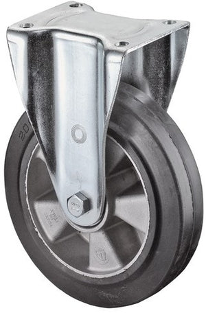 Bs rollen bokwiel voor zware lasten | wiel-d. 100 mm draagvermogen 150 kg | rubber | 138 mm 110 mm | 1 stuk - n110.b80.101 n110.b80.101