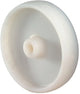 Bs rollen reserve-wiel | wiel-d. 80 mm draagvermogen 150 kg | kunststof wit | as-d. 12 mm naaflengte 40 mm | 1 stuk - a90.081 a90.081
