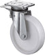 Bs rollen zwenkwiel voor zware lasten | wiel d. 125 mm draagvermogen 600 kg | met rem kunststof | 138x110 mm | 1 stuk - n120.b10.127 n120.b10.127