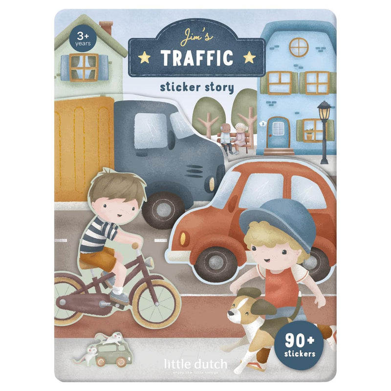 Load image into Gallery viewer, Little dutch stickervellen jim's verkeer
