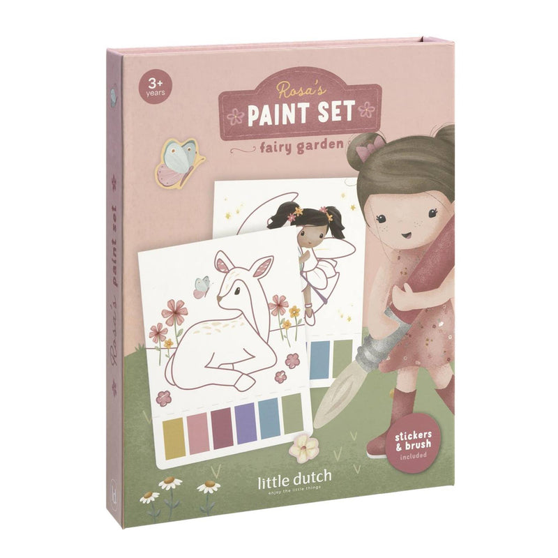 Cargue la imagen en el visor de la galería, Little dutch waterverfset rosa fairy garden - complete set - cadeautip - creatief speelgoed
