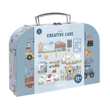 Little dutch knutselkoffer jim vehicles - creatief speelgoed - cadeautip