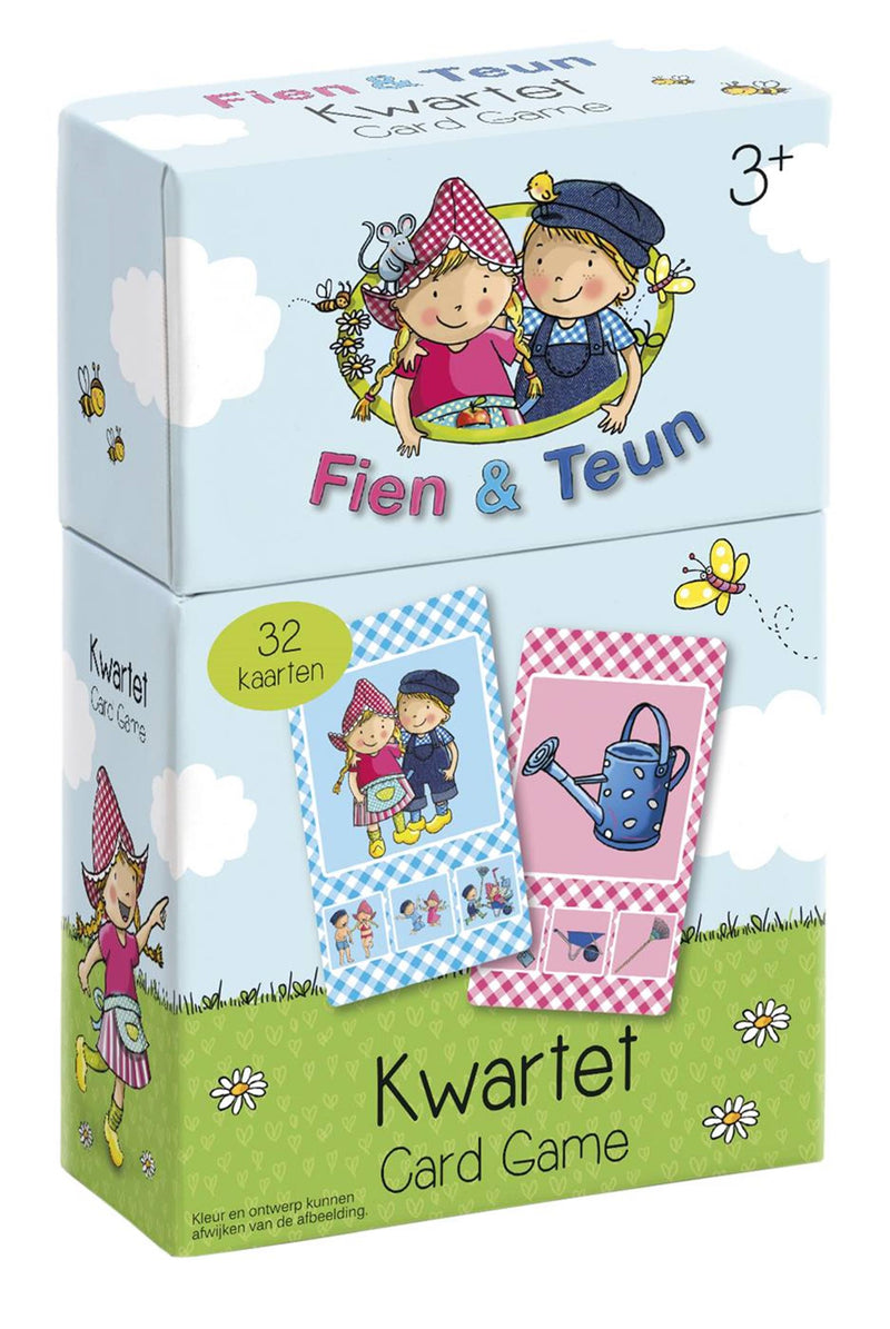 Afbeelding laden in galerijviewer, Fien teun kwartet - boerderij thema, educatief spel cadeautip - 32 kaarten, 8 kwartetten - vanaf 3 jaar - bambolino toys
