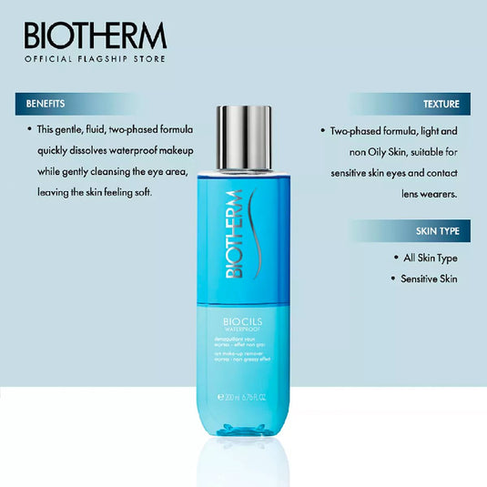 Biotherm waterproof make-up entferner biocils fles 100ml dames