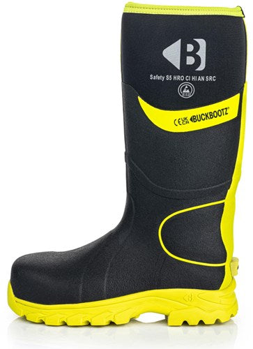 Buckbootz werklaars bbz8000 s5 zwart geel | zwart geel | maat 42 - 00.176.111.42