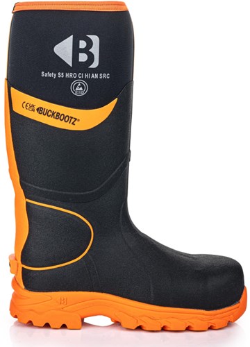 Buckbootz werklaars bbz8000 s5 zwart oranje | zwart oranje | maat 41 - 00.0176.098.41