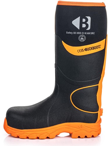Buckbootz werklaars bbz8000 s5 zwart oranje | zwart oranje | maat 45 - 00.0176.098.45