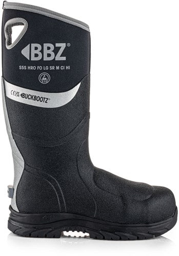 Buckbootz werklaars bbz9000 s5s zwart | zwart | maat 38 - 5055138025536